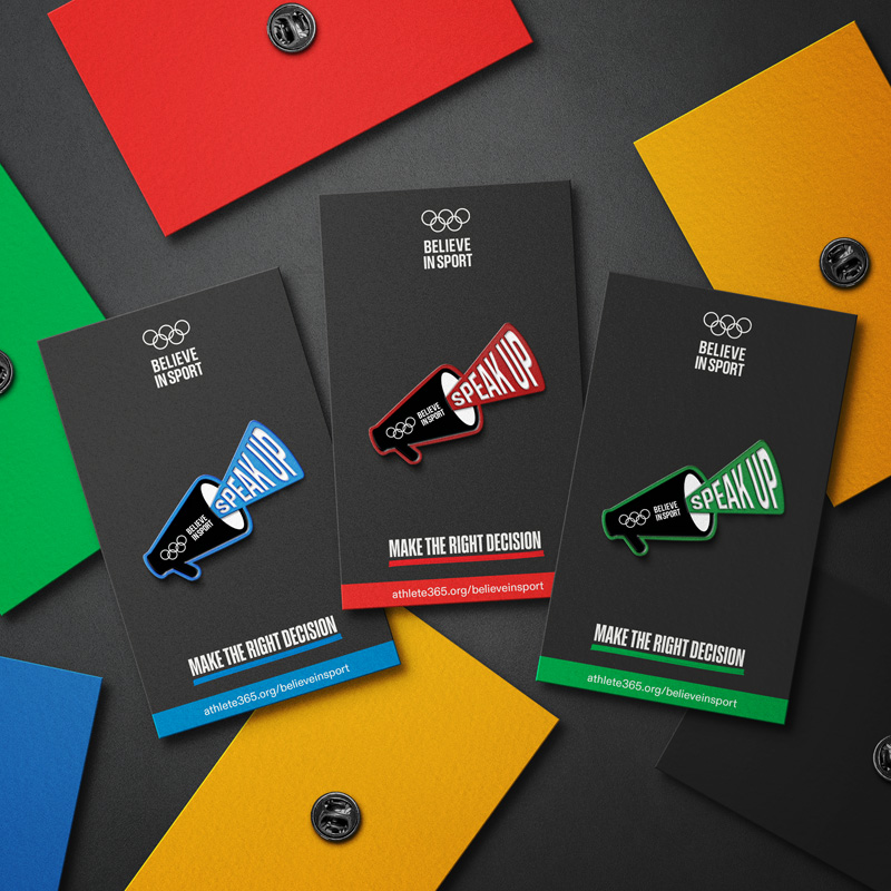 Believe in Sport Pins